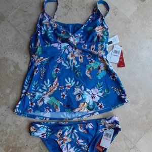 JANTZEN BEACH BOTANICAL TANKINI SWIMSUIT